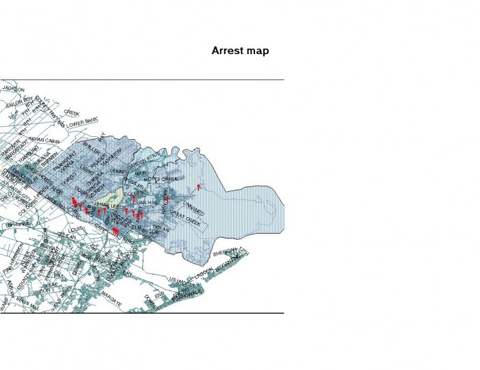 arrest map April 8