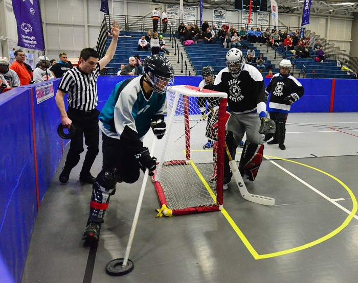 special olympics floot hockey