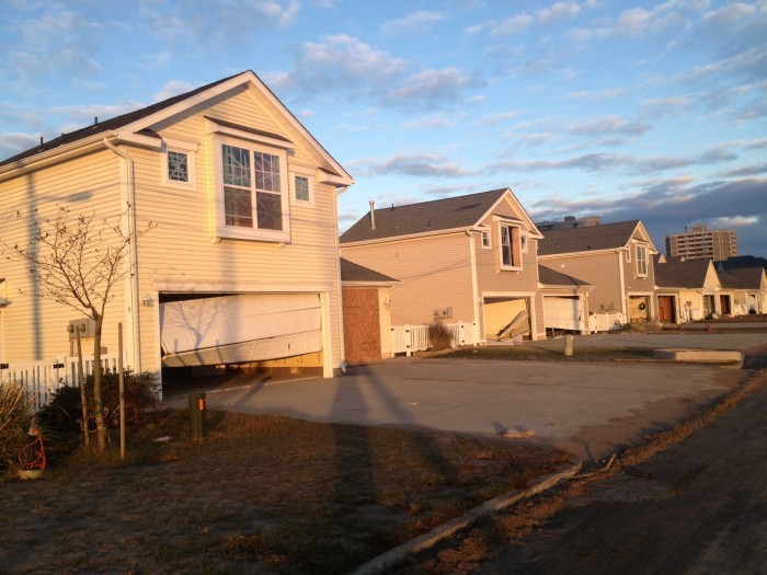 Battered homes in the Inlet