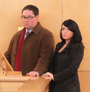 Angelina from 'Jersey Shore' visits A.C. court