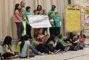 Reeds Road students break Jump Rope for Heart donation record