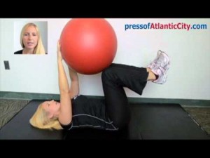 Your Workout: Stability Ball Dead Bug