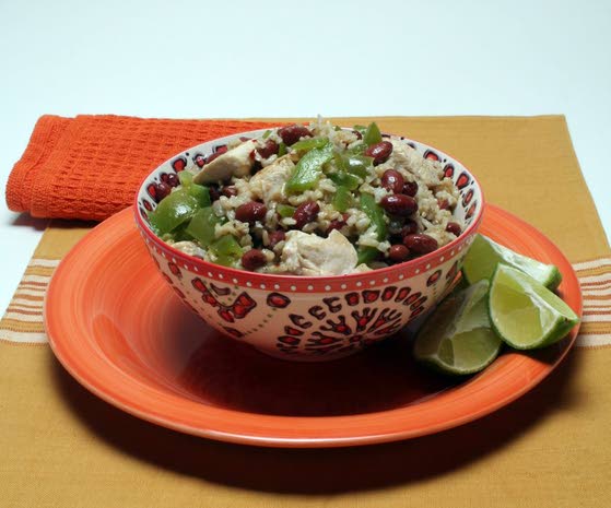 Succulent chicken rounds out this healthy dish