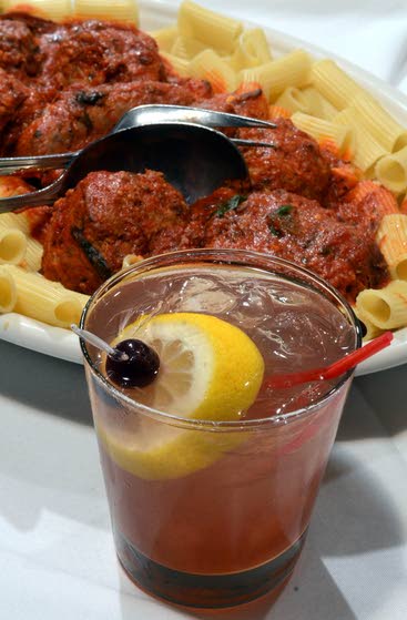 Mixed drinks on the menuAt Carmine's, the beverage choices include more than just red or white