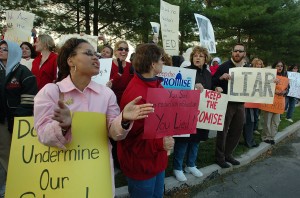 christie protest