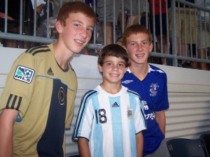 Boys at game