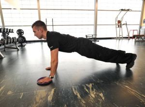 Your Workout: Push-up with gliding reach