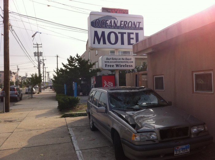 damaged car