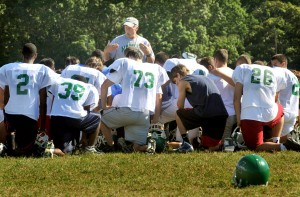 Mourners practice
