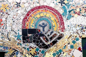 A portion of the FoodBank mural