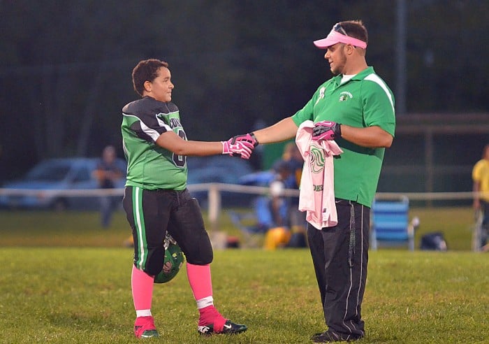 pink gloves