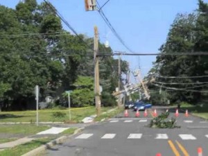 Utility poles at Patcong and Wabash Avenue, in Linwood, NJ
