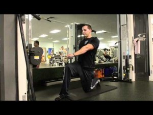 Your workout: Half-kneel cable row