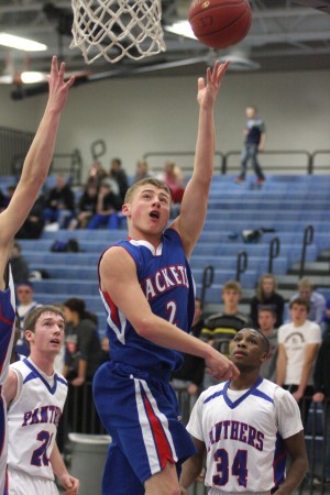 McDonald goes for the layup