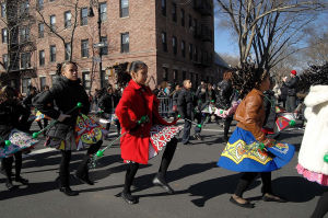 St. Patrick's Day parade fills Woodside