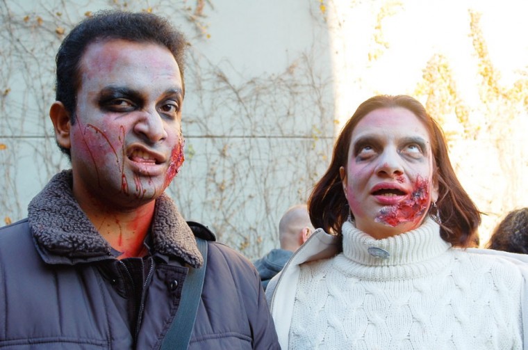 Zombies flood Astoria for annual Queens Thanksgiving Zombie Walk