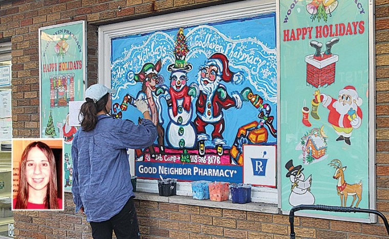 Spreading cheer on a canvas of glass 1