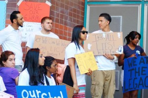 Students and politicians say no