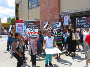 PS 111 students protest library cuts 1