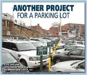 Housing set for city parking lot 