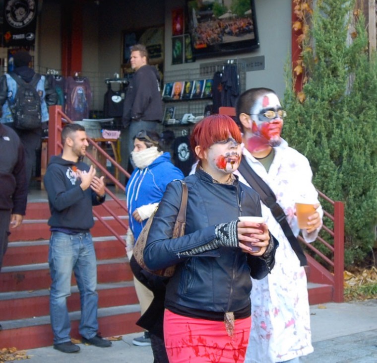Zombies flood Astoria for annual Queens Thanksgiving Zombie Walk