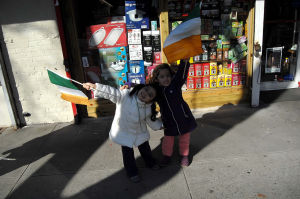 St. Patrick's Day parade fills Woodside