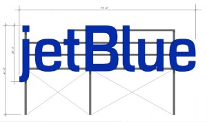 JetBlue’s sign ready for takeoff 2