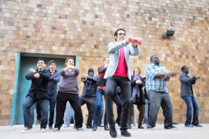 LGCC students make Gangnam Style for Freedom video with Anish Kapoor 1