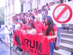 Protesting school suspension rates 1