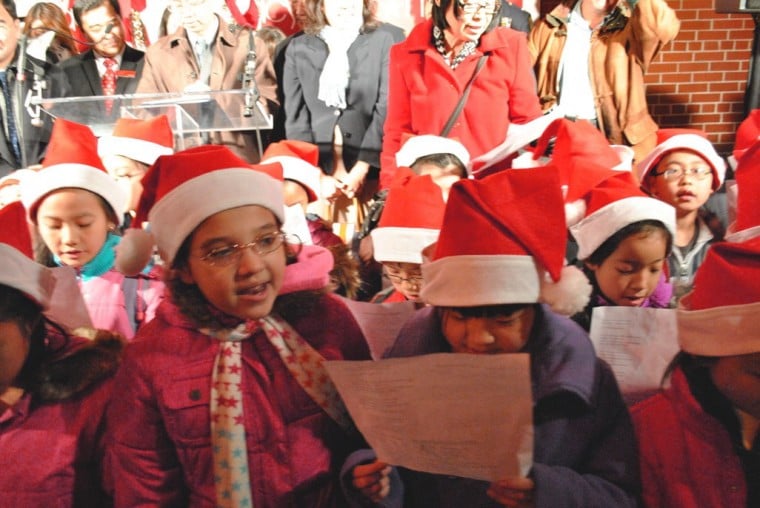 The holiday season comes to Flushing