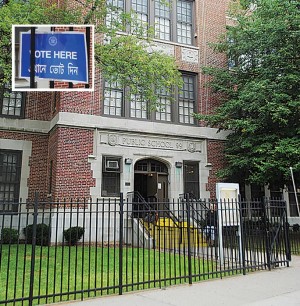 Kew voters protest new polling place 1