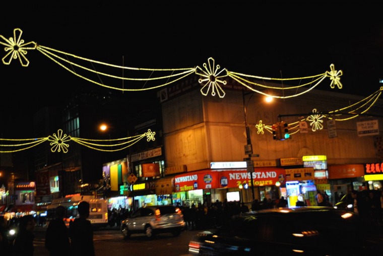 The holiday season comes to Flushing