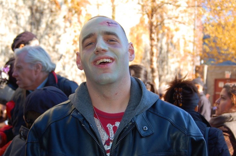 Zombies flood Astoria for annual Queens Thanksgiving Zombie Walk