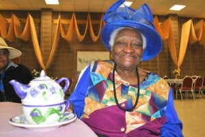 Fancy fun at high tea for seniors in St. Albans
