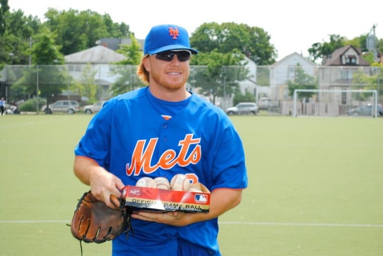 Junior Mets hang with the big leaguers