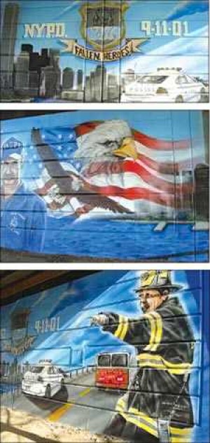 Business owner fights vandalism with art 