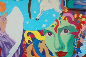Muralist covers illegal billboards 3