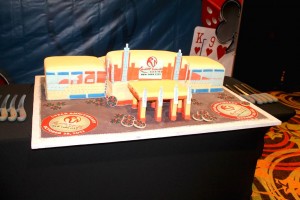 Resorts World Casino New York City cuts cake at 1st birthday party  1