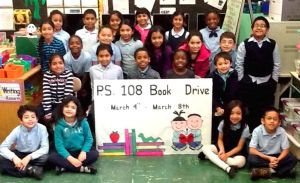 PS 108 Sandy book drive 1