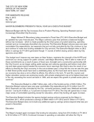 Queenswide: Bloomberg offers 2013 budget plan