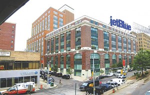 Boro Prez says yes to JetBlue sign 1