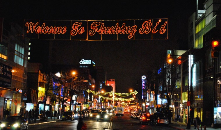 The holiday season comes to Flushing
