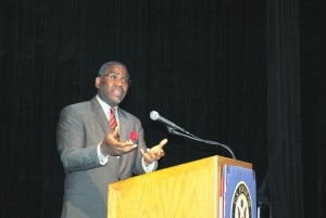 Meeks talks debt ceiling at town hall 1