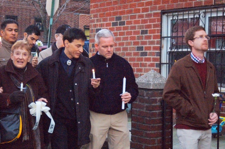 Murdered gay activist Lou Rispoli honored with candlelight vigil