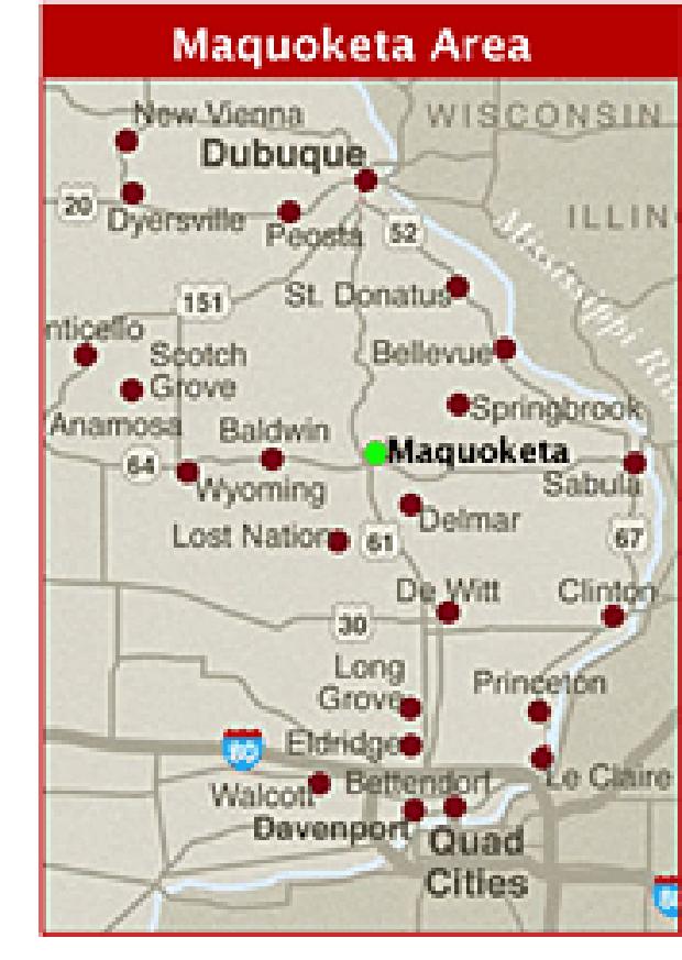 maquoketa locator map