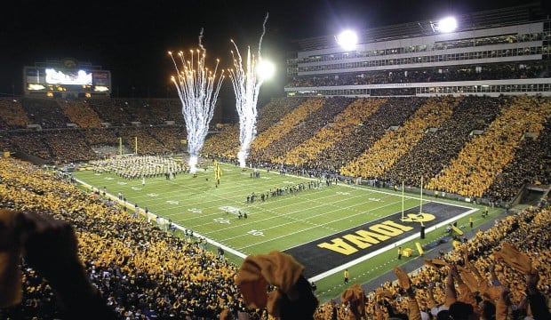 Seating Chart Colors For The Black and Gold Spirit Game | Go Iowa Awesome