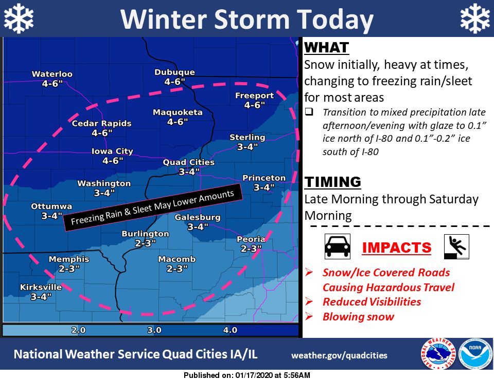 noon update: winter storm warning in effect for region