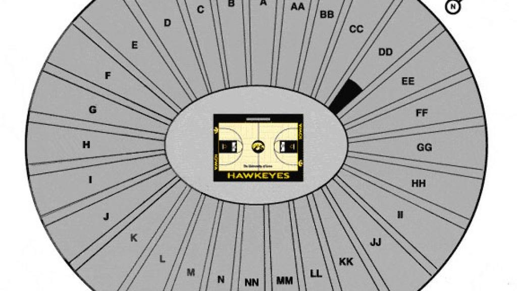 Carver-Hawkeye Arena seating chart | Iowa Hawkeyes Basketball | qctimes.com