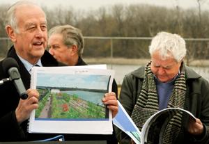 Mayor Gluba threatens 'battle' to keep riverfront greenspace