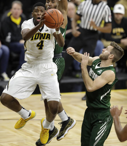 Iowa overpowers Stetson in 95-68 win